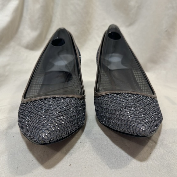 Adrianna Papell Women's Lois Gunmetal Honeycomb Silver Dress PumpNew in Box - Picture 7 of 10